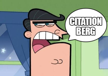 Dinkelberg meme: Dad from the TV show The Fairly Odd Parents exclaiming Citationberg