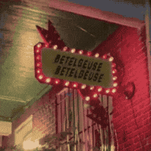 Example implementation of the library; marquee reads: Beetleguese Beetlegeuse