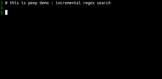 Incremental Regex Search