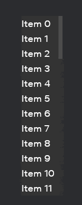 Vertical Scrollbar