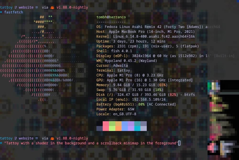 Tattoy with a shader and minmap