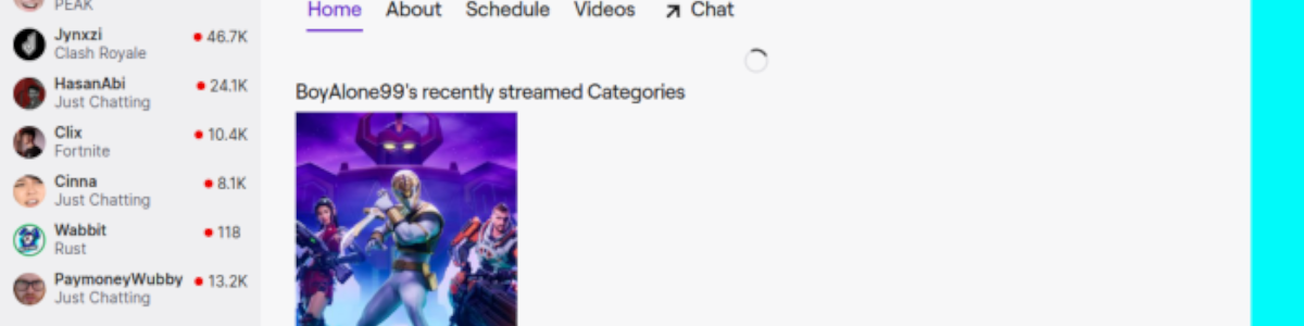 BoyAlone99 Twitch