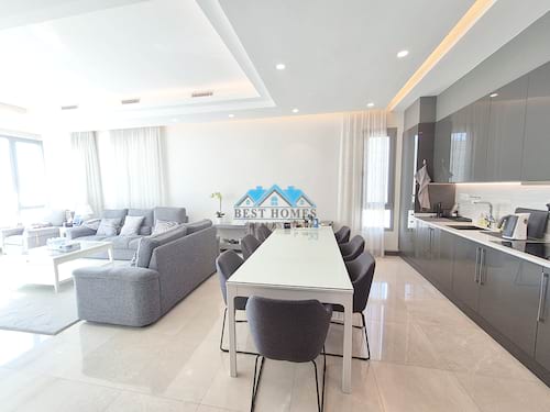 High End Quality Modern Furnished Penthouse Apartment with Panoramic Sea View in Salmiya