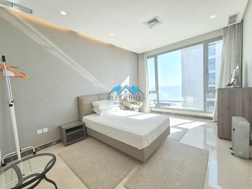 High End Quality Modern Furnished Penthouse Apartment with Panoramic Sea View in Salmiya