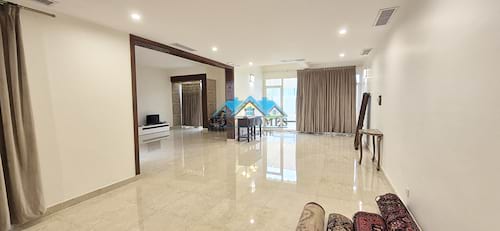 Brand New Morden 3 Bedrooms Semi Furnished Villa with Pool and Garden in Salwa