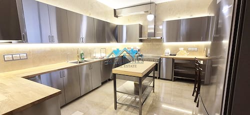 Brand New Morden 3 Bedrooms Semi Furnished Villa with Pool and Garden in Salwa