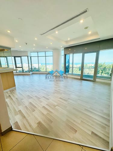 3 Bedrooms Sea View Apartment in Salmiya