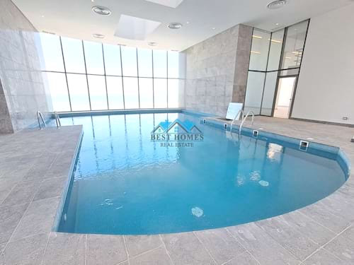 Brand New Modern 3 Bedrooms Apartment with Panoramic Sea View in Shaab