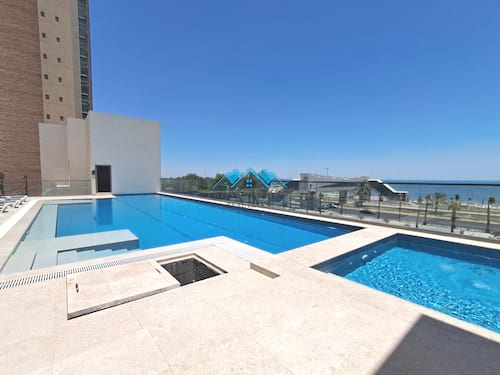 Brand New Modern 3 Bedrooms Apartment with Panoramic Sea View in Shaab