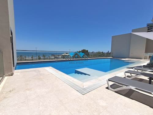 Brand New Modern 3 Bedrooms Apartment with Panoramic Sea View in Shaab