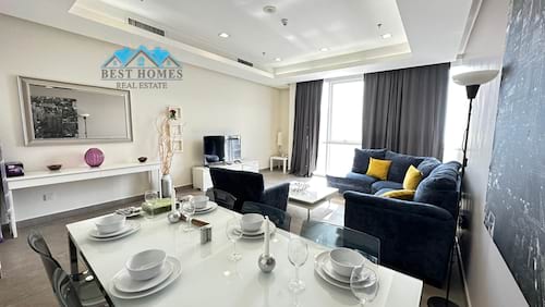 Modern Style 3 Bedrooms Furnished Sea View Apartment in Salmiya 