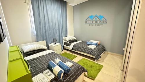 Modern Style 3 Bedrooms Furnished Sea View Apartment in Salmiya 