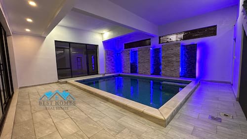 Modern Spacious 3 Bedrooms Basement Apartment with Private Pool in Abu Fatira