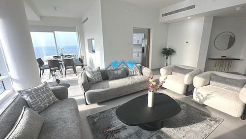 Modern Style Three Bedrooms Apartments Full Sea View in Kuwait City  