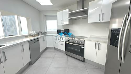 Modern Style Three Bedrooms Apartments Full Sea View in Kuwait City  