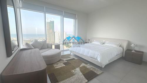 Modern Style Three Bedrooms Apartments Full Sea View in Kuwait City  