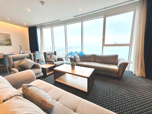 Modern 2 Bedrooms Fully Furnished Sea View Apartment in Salmiya