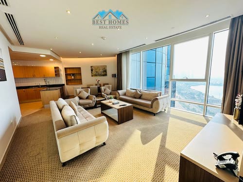 Modern 2 Bedrooms Fully Furnished Sea View Apartment in Salmiya