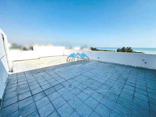 Seaview Two Bedrooms Apartment with Huge Terrace Area in Salwa