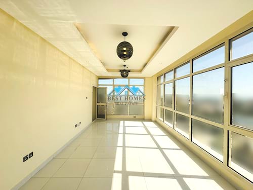 Seaview Three-Bedrooms Apartment with a Balcony in Ras Al Salmiya