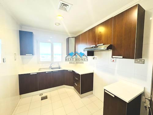 Seaview Three-Bedrooms Apartment with a Balcony in Ras Al Salmiya