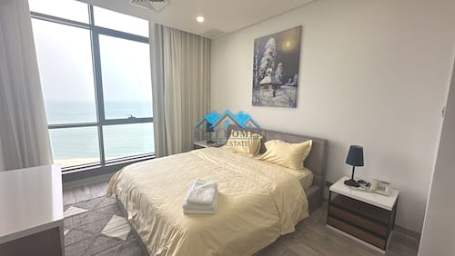 Modern Style Two Bedrooms Sea View Furnished Apartment in Bneid al Gar