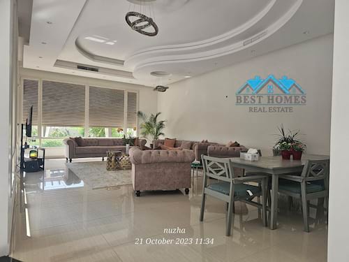 Modern 8 Bedrooms Furnished Villa with Private Pool, Garden & Diwaniya in Sabah Al Ahmed