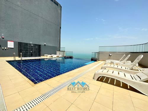 03 Bedroom spacious sea view and city view apartments in Bneid Al Gar