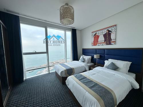 02 Bedroom Fully Furnished Sea View Apartments in Salmiya.