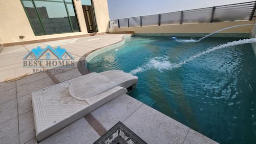 Brand New Penthouse Apartment with Private Swimming Pool and Terrace in Abu Al Hasaniya