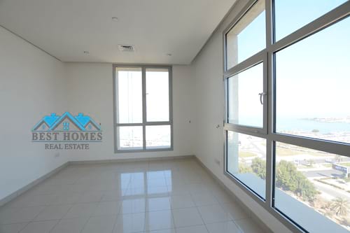 3 Bedrooms Big Apartment with panoramic sea view in Salmiya