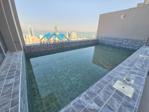 3 Bedrooms Penthouse Apartment with Pool and Terrace in Salmiya