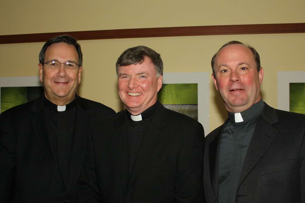 <b>Cura Personalis event 2010</b><br /> The late Rev. Scott Pilarz, at right, the former president of The University of Scranton, at a Cura Personalis event in 2010.