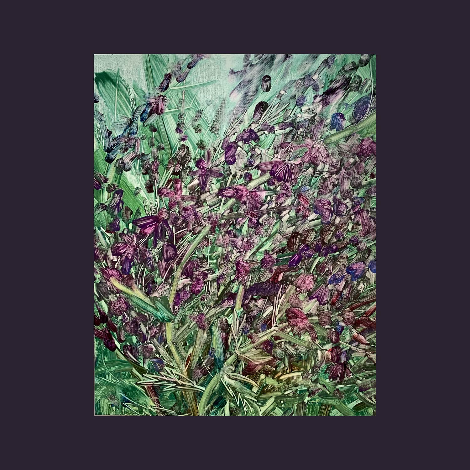  Lesley Wamsley. Lavender.  Oil on panel. 2019. 
