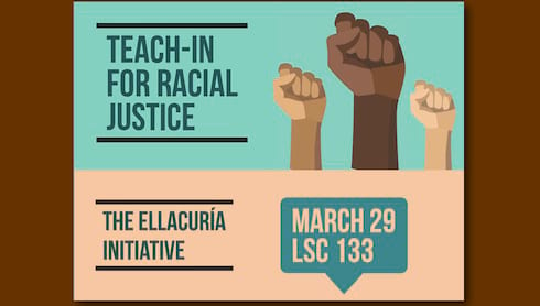 Teach-In For Racial Justice March 29 banner image