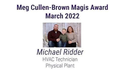 Announcing the March 2022 Meg Cullen Brown Magis Award Winner banner image