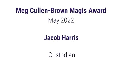 May Meg Cullen-Brown Magis Award Winner banner image