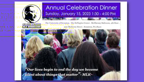 Greater Scranton MLK Commission Hosts Annual Community Dinnerbanner image