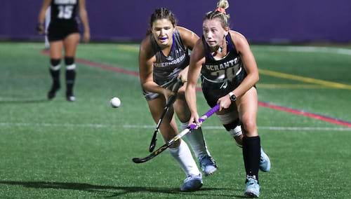 Redding Matches Single Game Assists Record as Field Hockey Rolls Past Goucher, 10-0 banner image