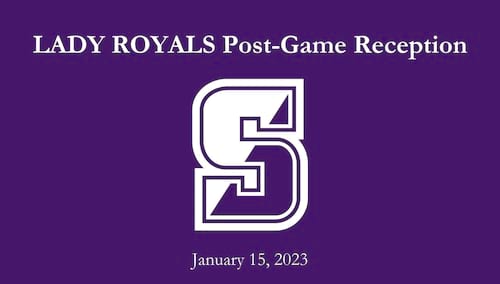 University To Host Lady Royals Post-Game Reception Jan. 15 banner image