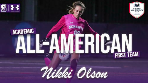 Women's Soccer's Nicole Olson Garners CSC Academic All-American First Team Honors banner image