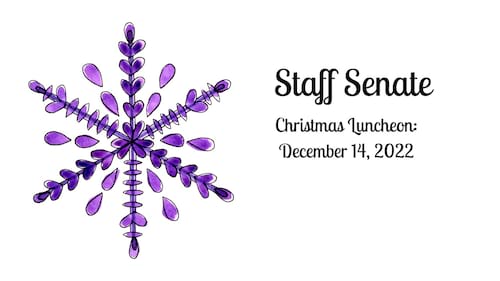 Staff Senate Christmas Luncheon Deadline Dec. 9banner image