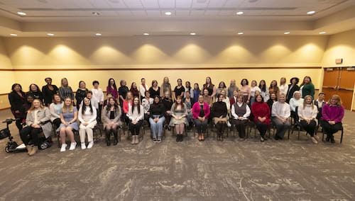 Sixty-five graduate and undergraduate students, faculty and staff at The University of Scranton received Women of Vision and Courage Awards on International Women’s Day (Mar. 8) at a ceremony on campus. The award recognized women on campus for their hard work, dedication and commitment to the University. 