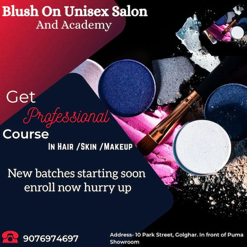 Blush On Unisex Salon And Academy in India