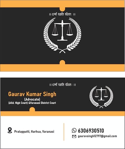 Advocate gaurav kumar singh in India