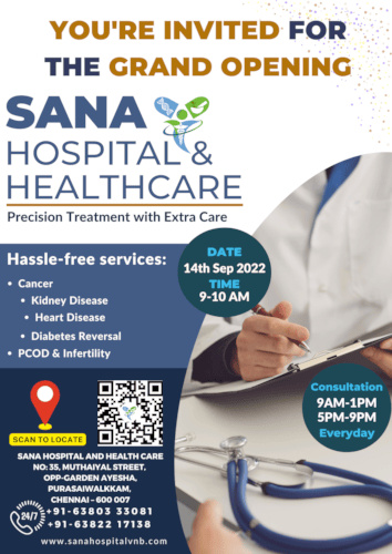 Sana Hospital and Healthcare in Chennai