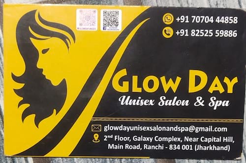 Glow day unisex salon and spa in Ranchi