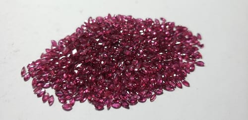 Ruby Marquise: 3.5mm x 2mm