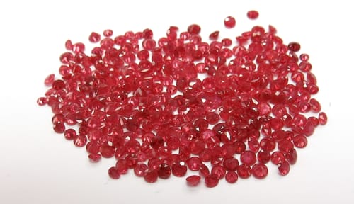 Ruby Diamond Cut: 3mm - 4mm