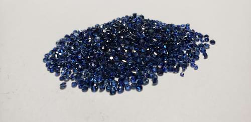 Sapphire Diamond Cut: 1mm - 2mm